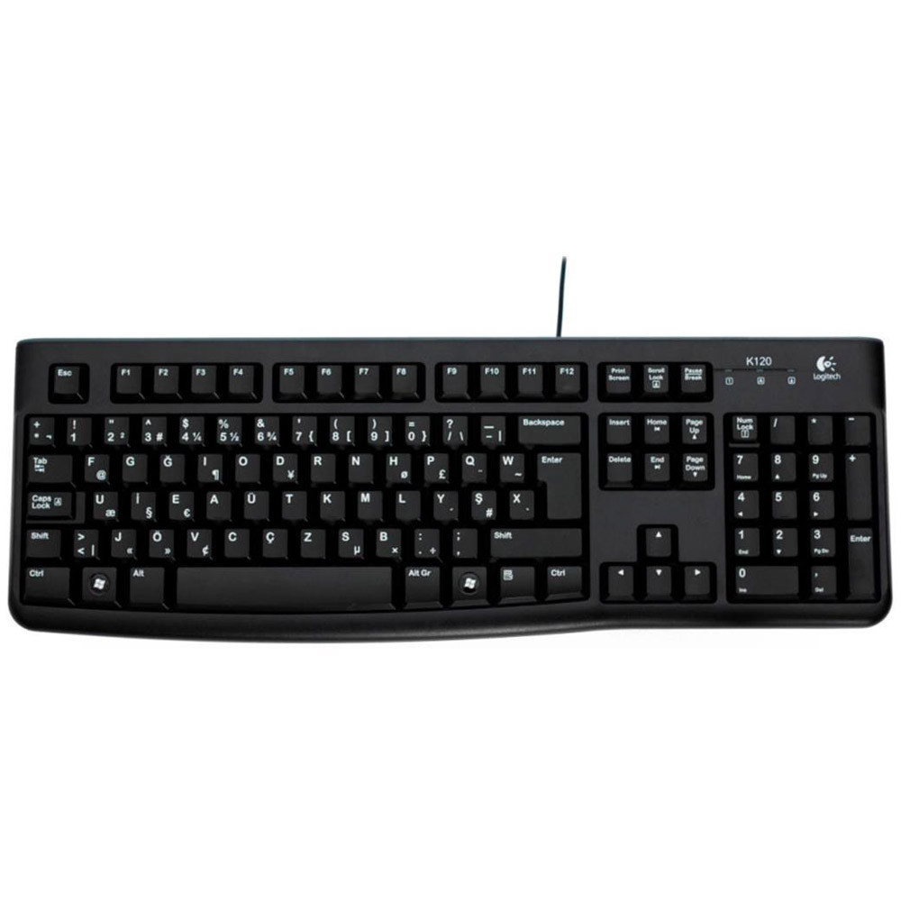 Logitech K120 F Black Wired Keyboard