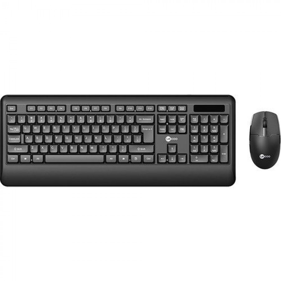 Lenovo Lecoo KW202 Wireless Black Keyboard Mouse Set