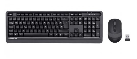 A4 Tech FG1010 Kablosuz Gri Klavye Mouse Seti