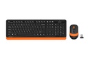 A4 Tech FG1010 Wireless Orange Keyboard Mouse Set