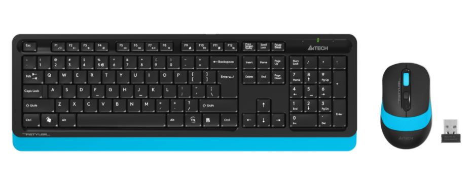 A4 Tech FG1010 Kablosuz Mavi Klavye Mouse Seti