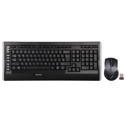 A4 Tech 9300F Q Wireless Black Keyboard Mouse Set