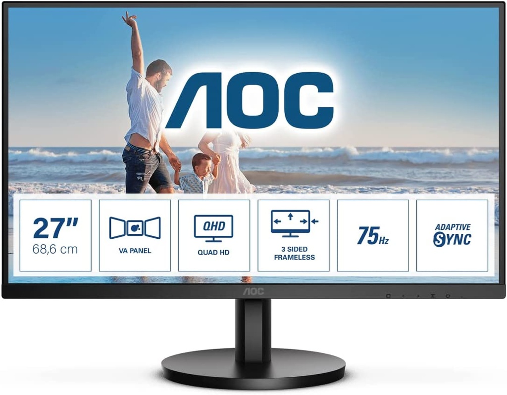AOC Q27B3MA 27" 4ms 75Hz FreeSync QHD Monitor