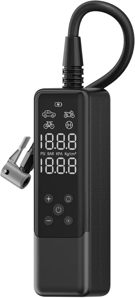 Wiwu Auto Vehicle Tire Inflation Pump Multi-Mode Vehicle Air Compressor with Digital Display