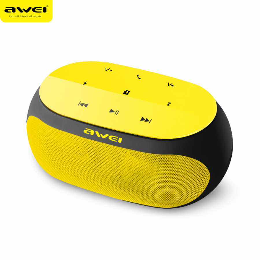 Awei Y200 Bluetooth Kablosuz Sarı Taşınabilir Hoparlör