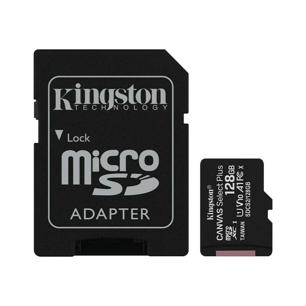 Kingston Canvas Select Plus Class 10 U1 A1 V10 128 GB Micro SD Kart