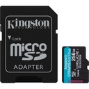 Kingston Canvas Go Plus Class10 UHS-I U3 A2 V30 256 GB Micro SD Kart