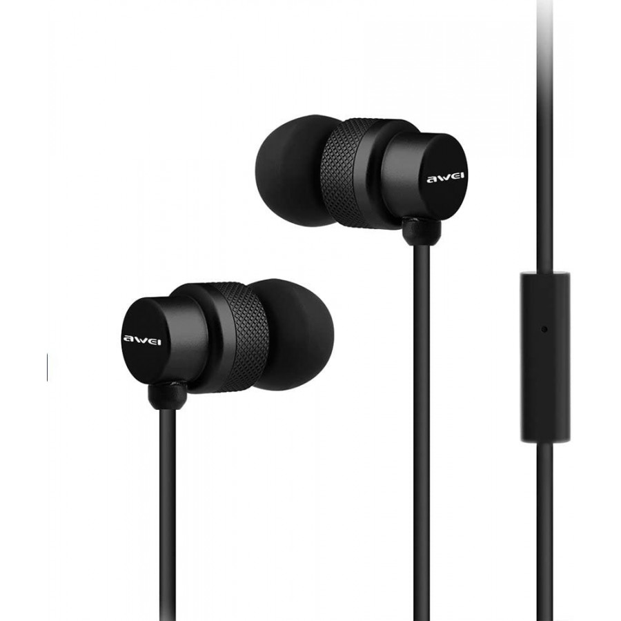 Awei Es-970i Wired In-Ear Headphones, Black