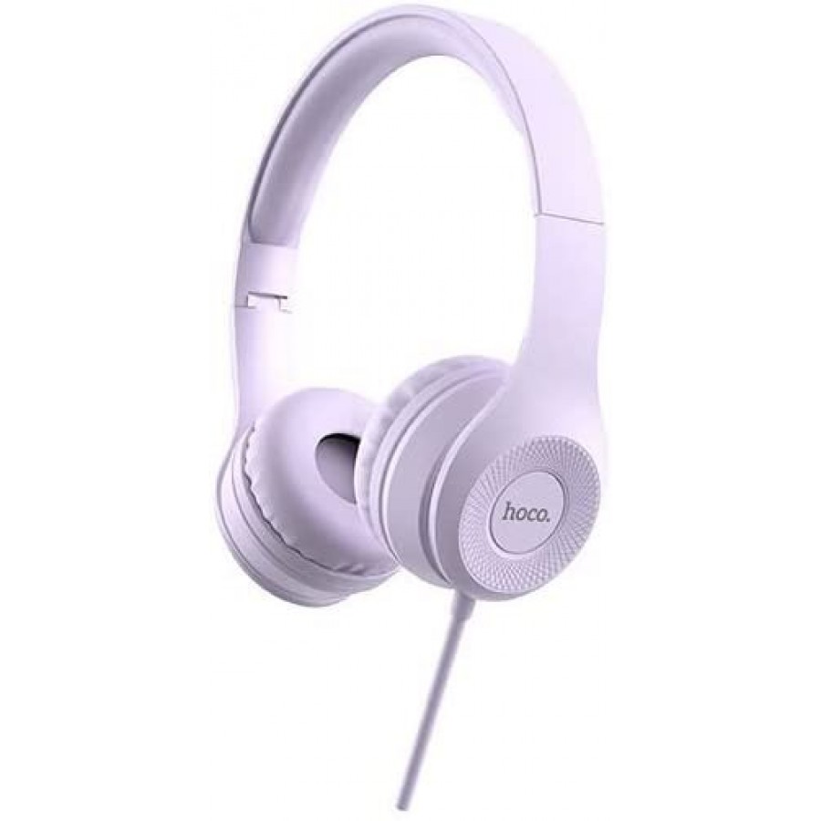 Hoco W21 Wired On-Ear Headphones, Purple