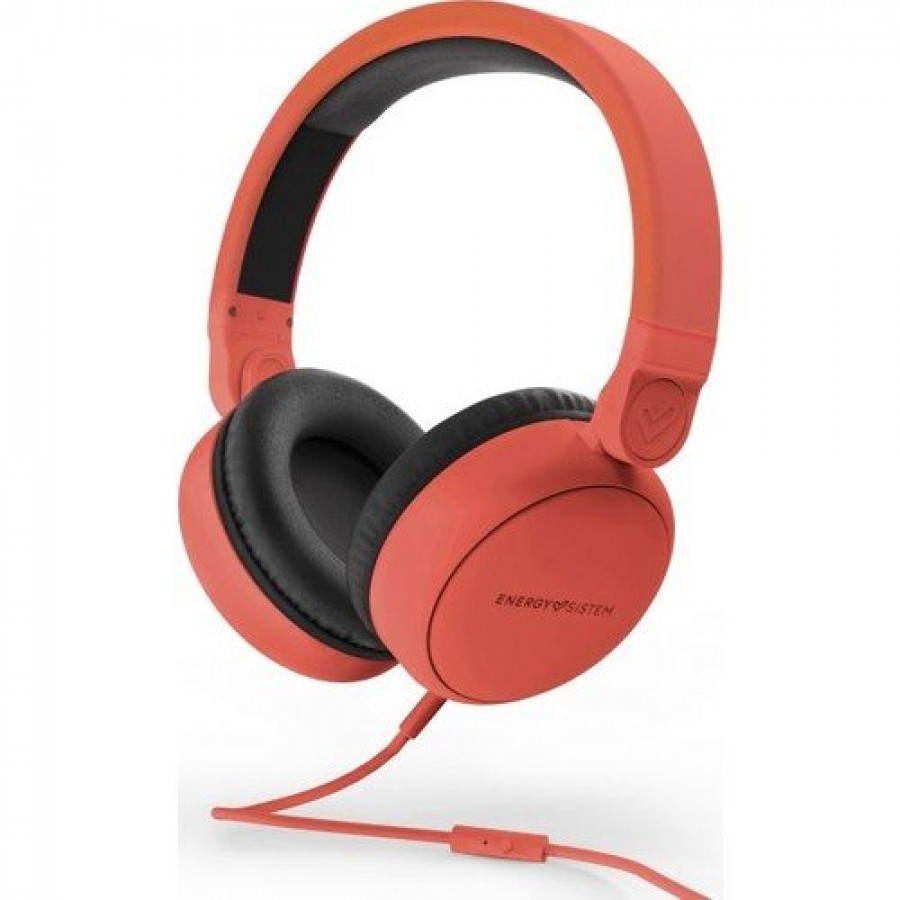 EnergySistem Style 1 Kablolu Kulaküstü Kulaklık, Kırmızı