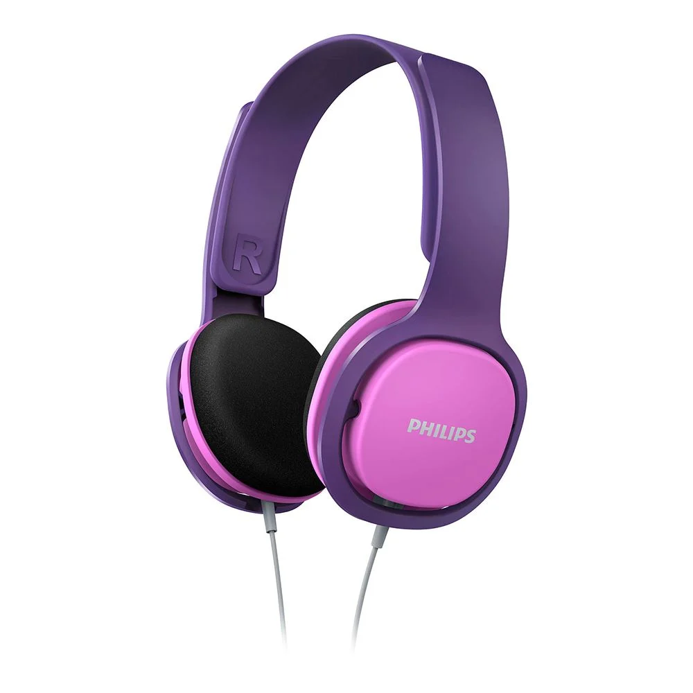 Philips SHK2000 Kids Headphones with Headband, Pink-Purple