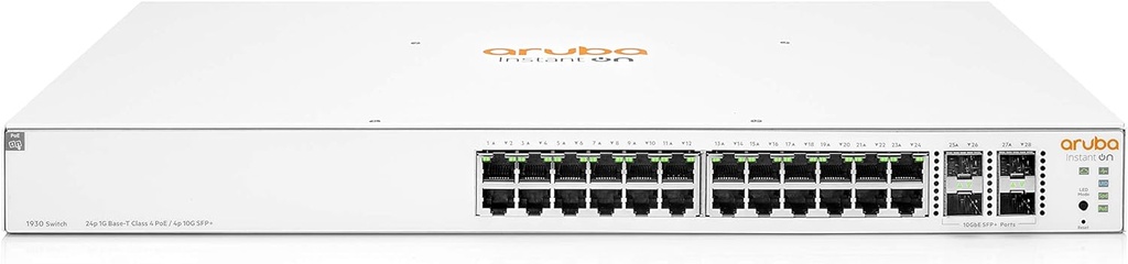 HP Aruba Instant On 1930-24G JL683A 24 Port 10/100/1000 Managed Gigabit PoE Switch