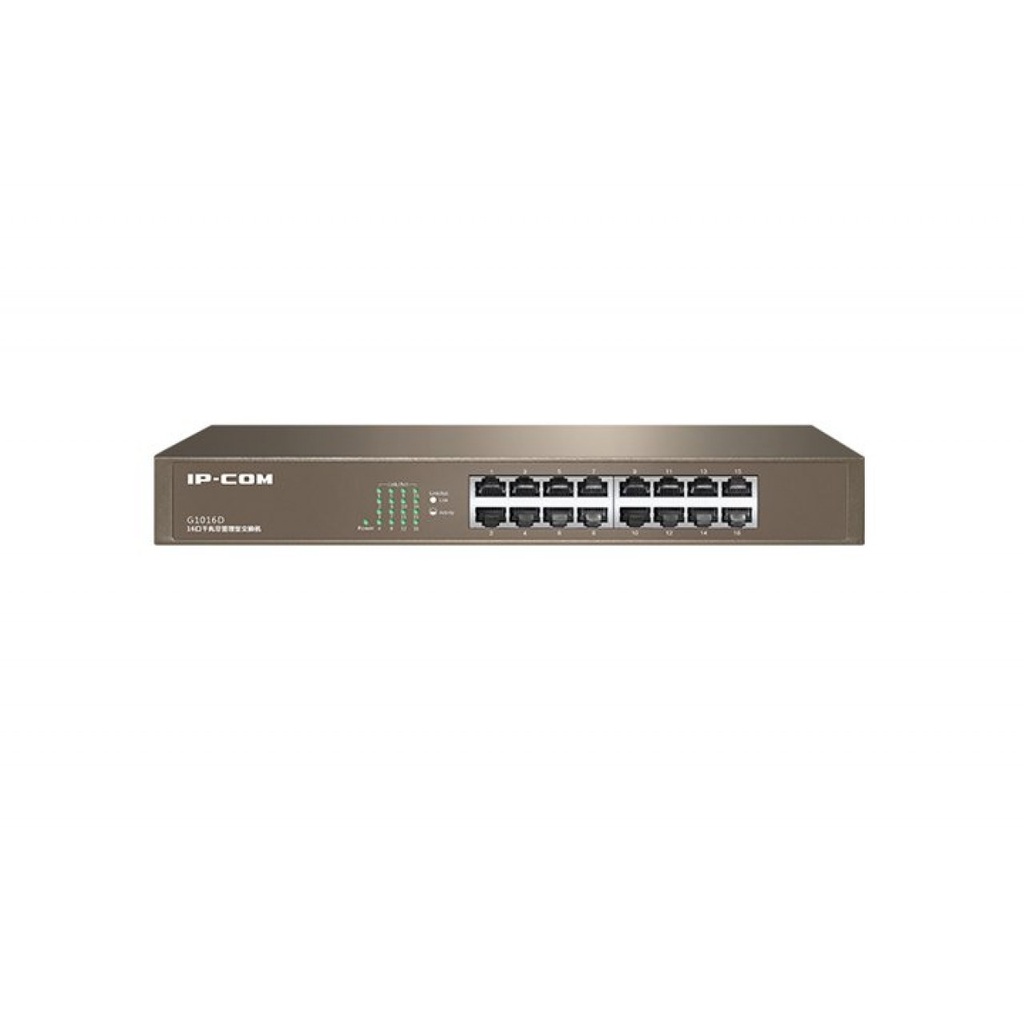 IP-Com G1016D 16 Port 10/100/1000 Metal Case Gigabit Switch