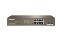 IP-Com G3310P 8 Port Gigabit + 2x1GB SFP Uplink L2/Cloud Managed Rack 130W Poe Switch