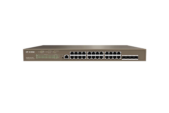 IP-Com G5328P-24-410W 24 Port L3 Yönetilebilir Rackmount POE Switch