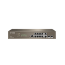 IP-com G5312F 8 Port Gigabit + 2XGB Rj45/SFP Uplink Console Port L3 Cloud Yönetilebilir Switch