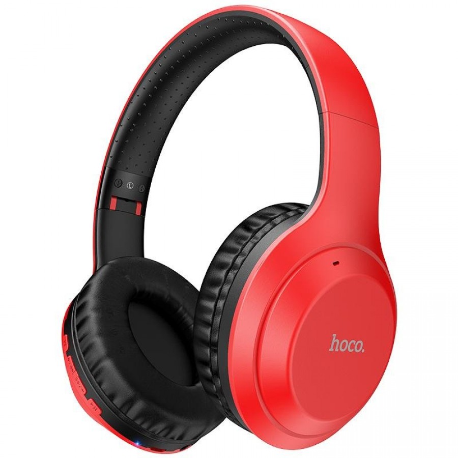 Hoco W30 Wireless On-Ear Headphones, Red