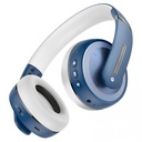 Hoco W34 Katlanabilir Bluetooth Kulak Üstü Kulaklık, Mavi
