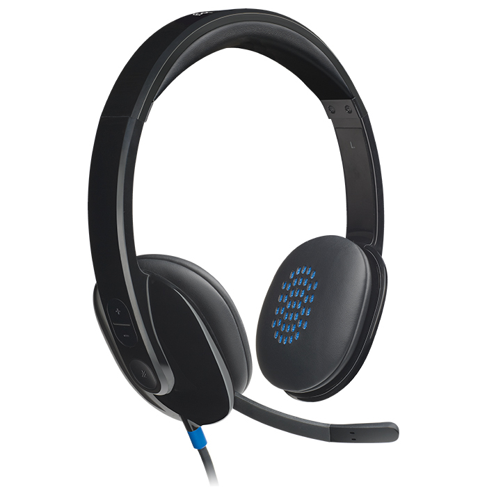 Logitech H540 981-000480 USB Kablolu Kulak Üstü Kulaklık, Siyah
