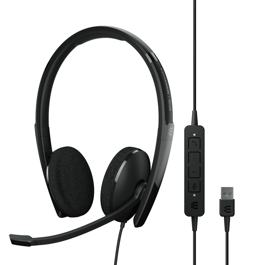 Sennheiser Adapt 160 USB II Kablolu Çağrı Merkezi Kulaklığı, Siyah