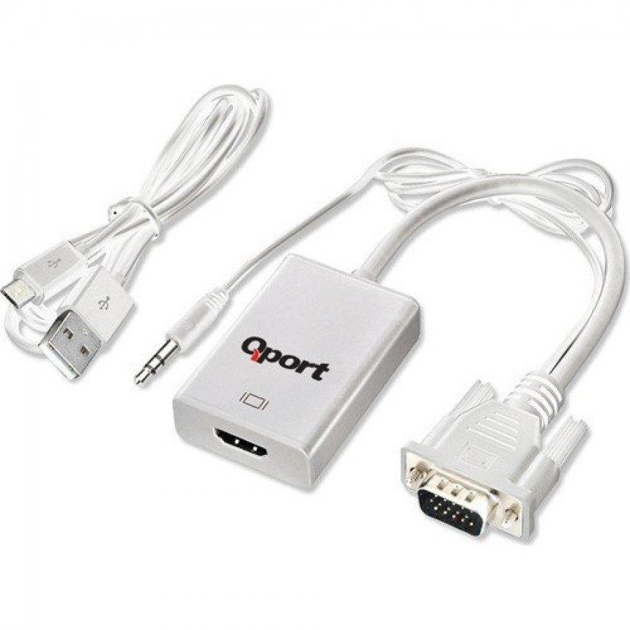 Qport Q-VH Vga to Hdmi Converter