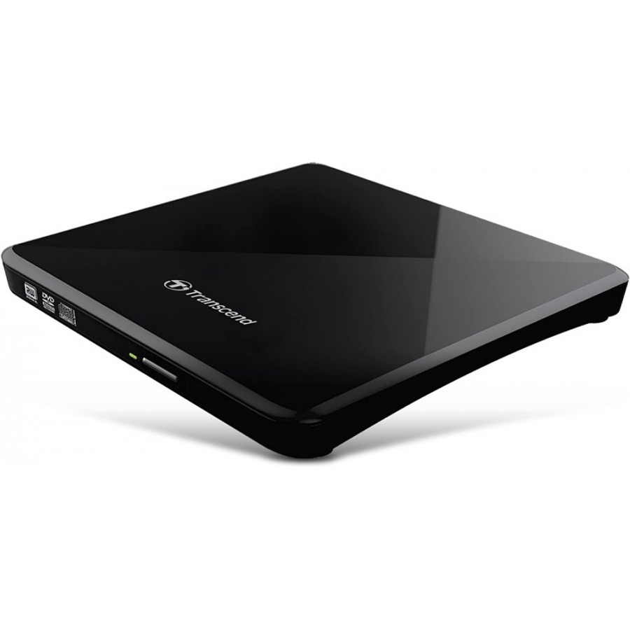 Transcend TS8XDVDS-K Slim 8X External DVD Writer, Black