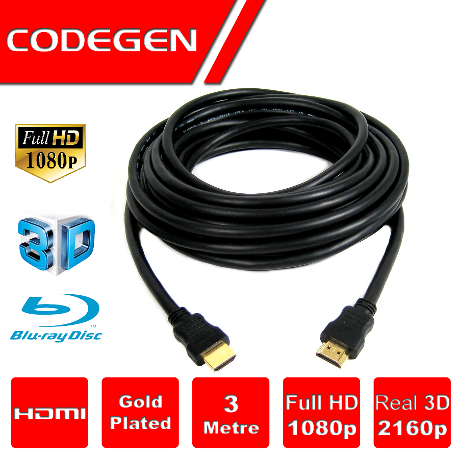 Codegen CPS13 1.3m 4K HDMI Cable