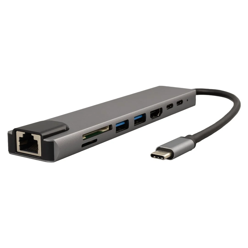 Sensei 8 in 1 Type-C Çok Fonksiyonlu Bağlantı İstasyonu