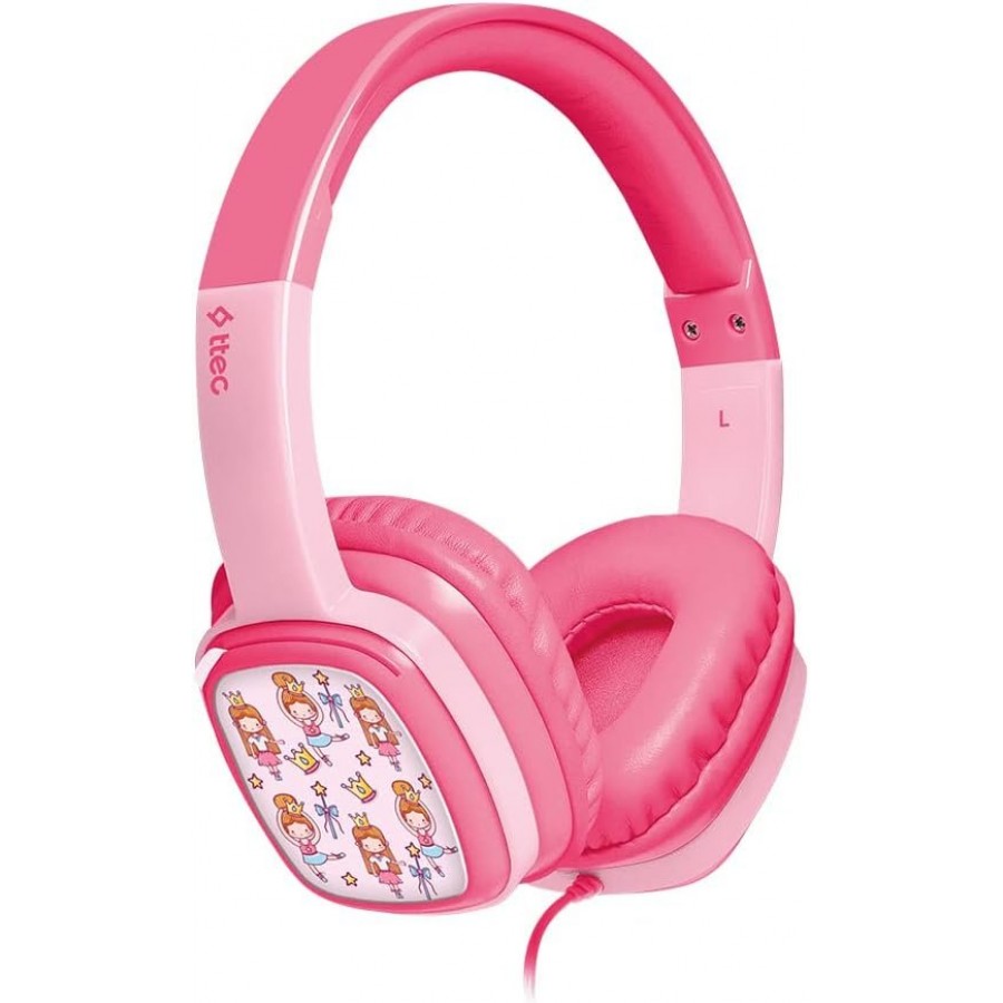 Ttec Soundbuddy Pink Kids Headphones with Coloring Card, Pink