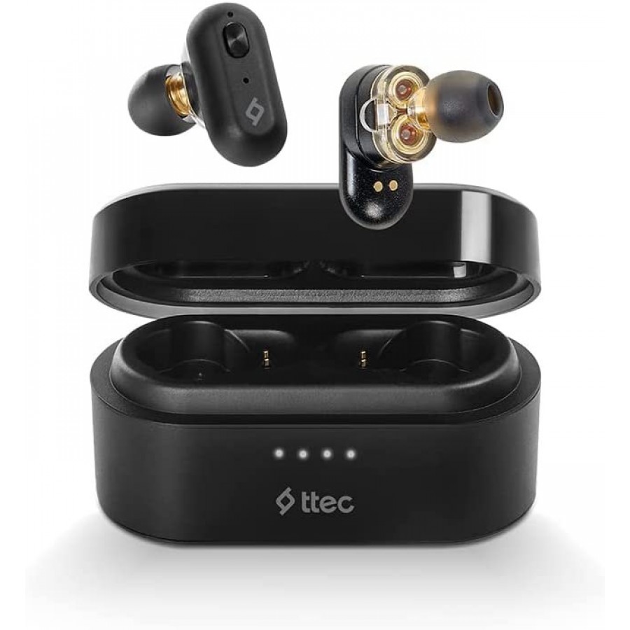 Ttec AirBeat Duo TWS Bluetooth In-Ear Headphones, Black