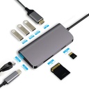 Codegen Type-C 8in1, HDMI+USB 3.1, RJ45 Ethernet, SD/Micro SD Card Reader