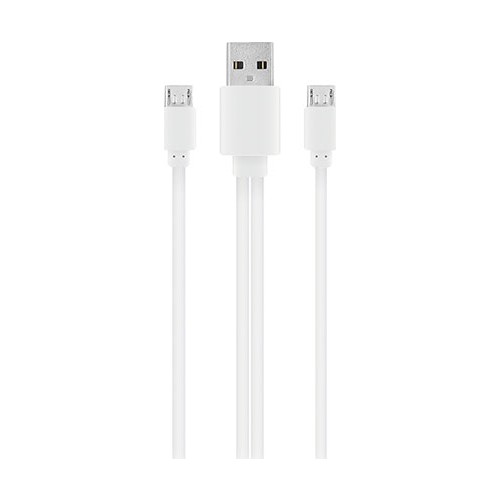 S-link SMG-328 2-pack Micro USB 1m Charging Cable, White