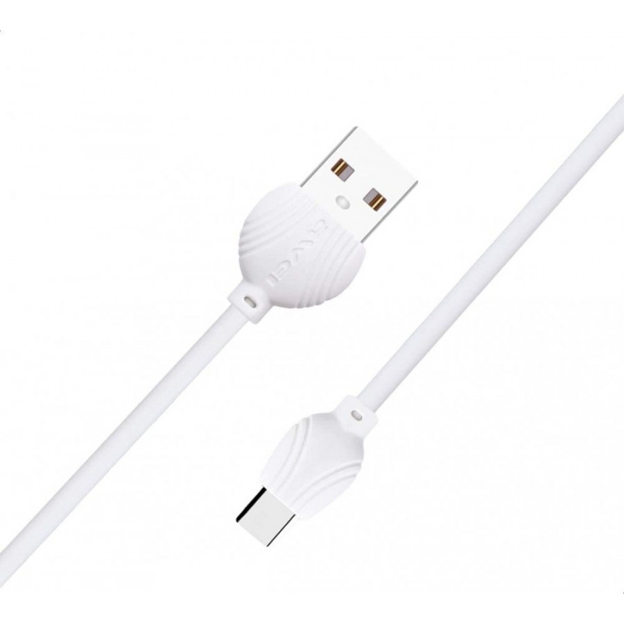Awei CL-62 USB to Type-C 1.2mm Şarj Kablosu, Beyaz