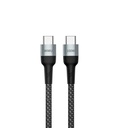 Wiwu Cyclone F15 Type-C to Type-C PD 100W 1.5m Charging Cable, Black