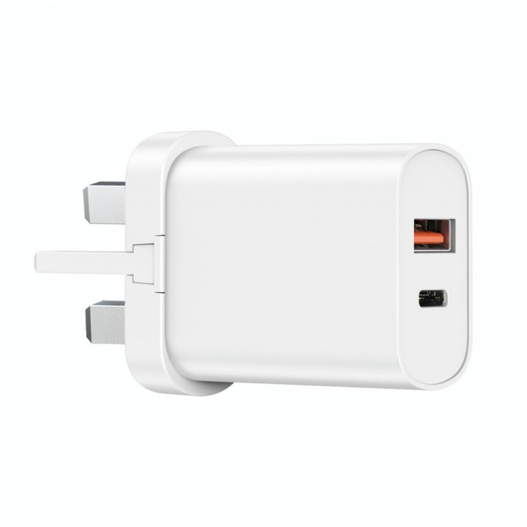 Wiwu Wi-U002 20 W Type-C Hızlı Şarj Adaptörü, Beyaz