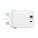Wiwu Wi-U002 20 W Type-C Hızlı Şarj Adaptörü, Beyaz