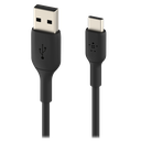 Belkin USB to USB Type C 3m Şarj Kablosu, Siyah