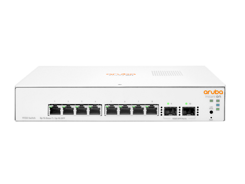 HP Aruba Instant On 1930-8G JL680A 8 Port 10/100/1000 Mbps Managed Gigabit Switch