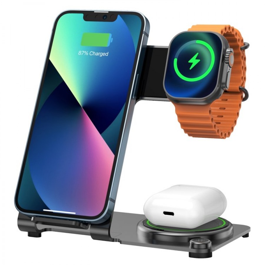 Wiwu Wi-W005 Power Air 3 in 1 Wireless Charging Stand