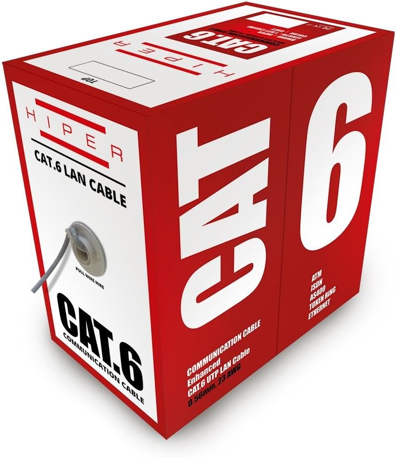 Hiper HPR-CAT6 305 Meters CAT6 24AWG White Cable