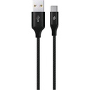 Ttec AlumiCable XL 2DK23S 2m Type-C Charging Cable, Black
