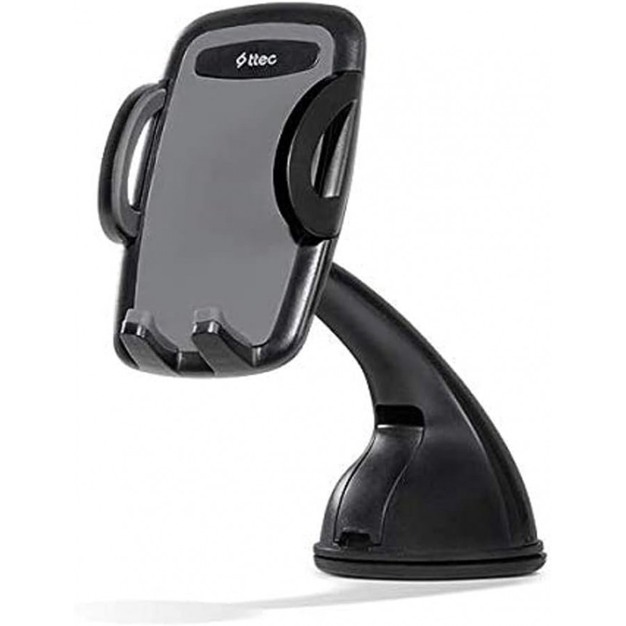 Ttec FlexGrip Compact In-Car Phone Holder, Black