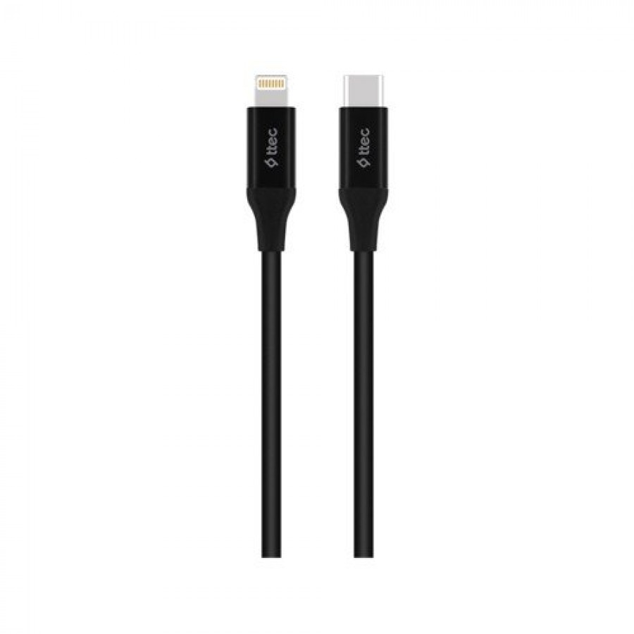 Ttec 2DK40S Type-C Lightning 1.5m Fast Charging Cable, Black