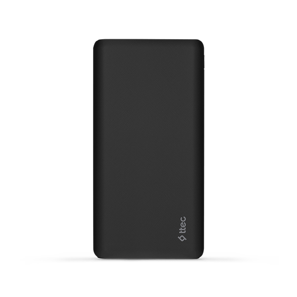 Ttec PowerSlim S 10.000 mAh LED Battery Indicator Powerbank, Black