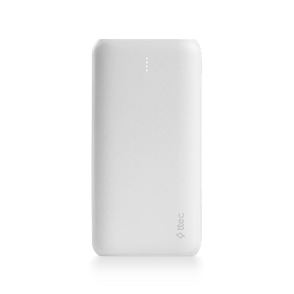 Ttec PowerSlim Duo 10.000 mAh Powerbank, White