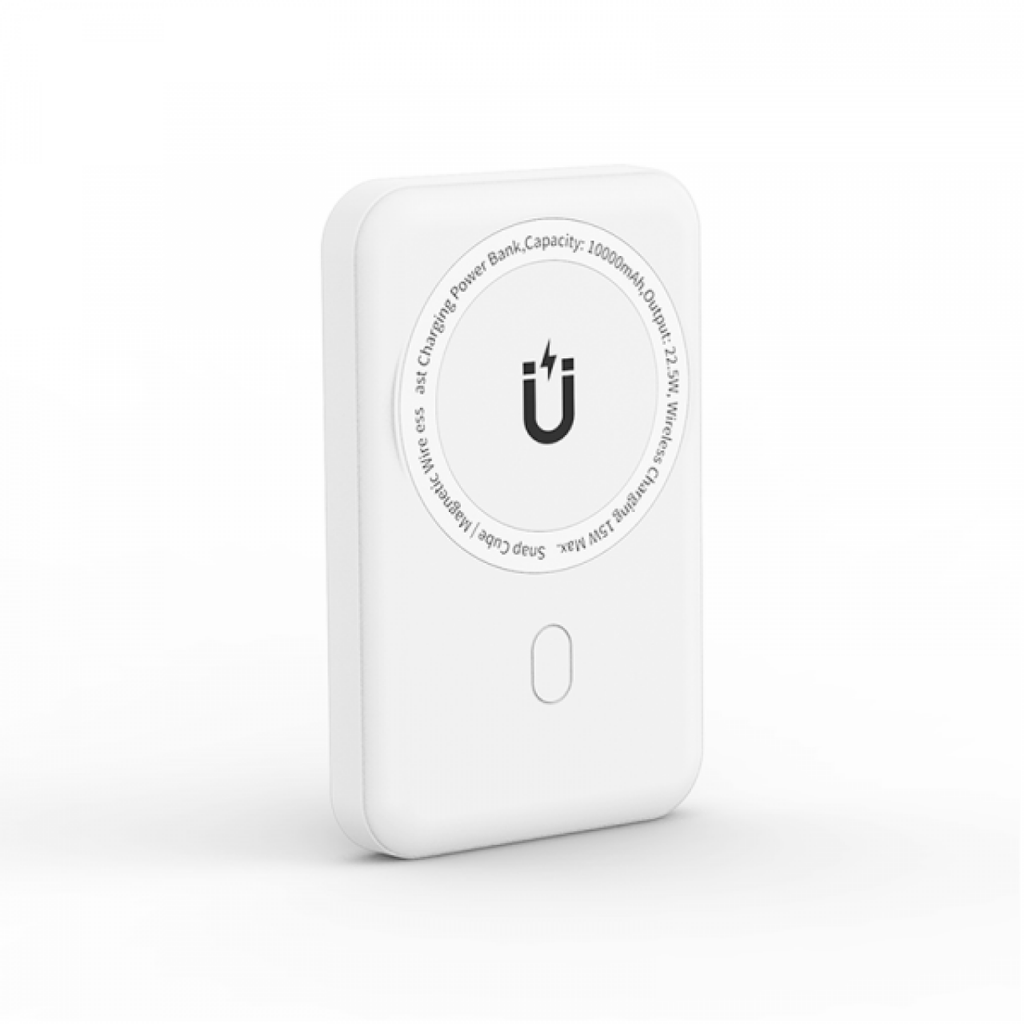 Wiwu Snap Cube 5.000mAh Manyetik Power Bank, Beyaz