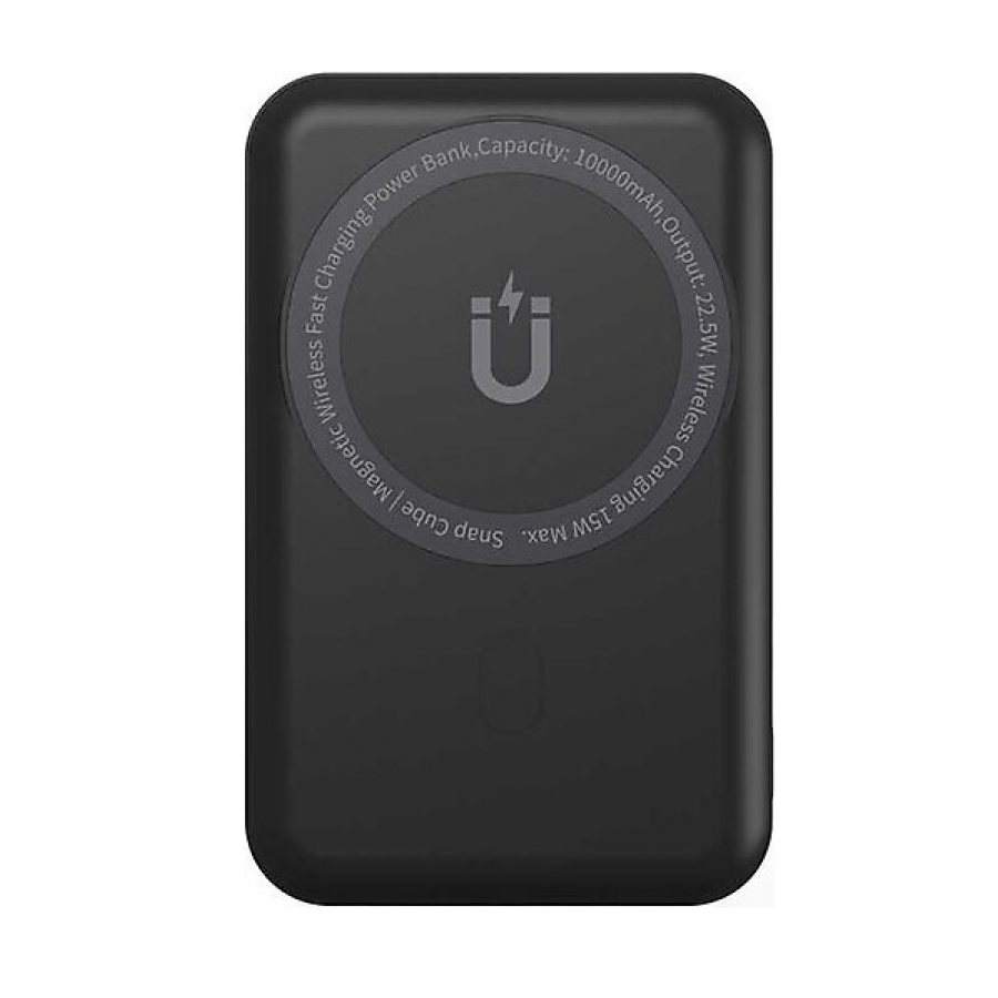 Wiwu Snap Cube Magnetic Wireless 10.000mAh Power Bank, Siyah