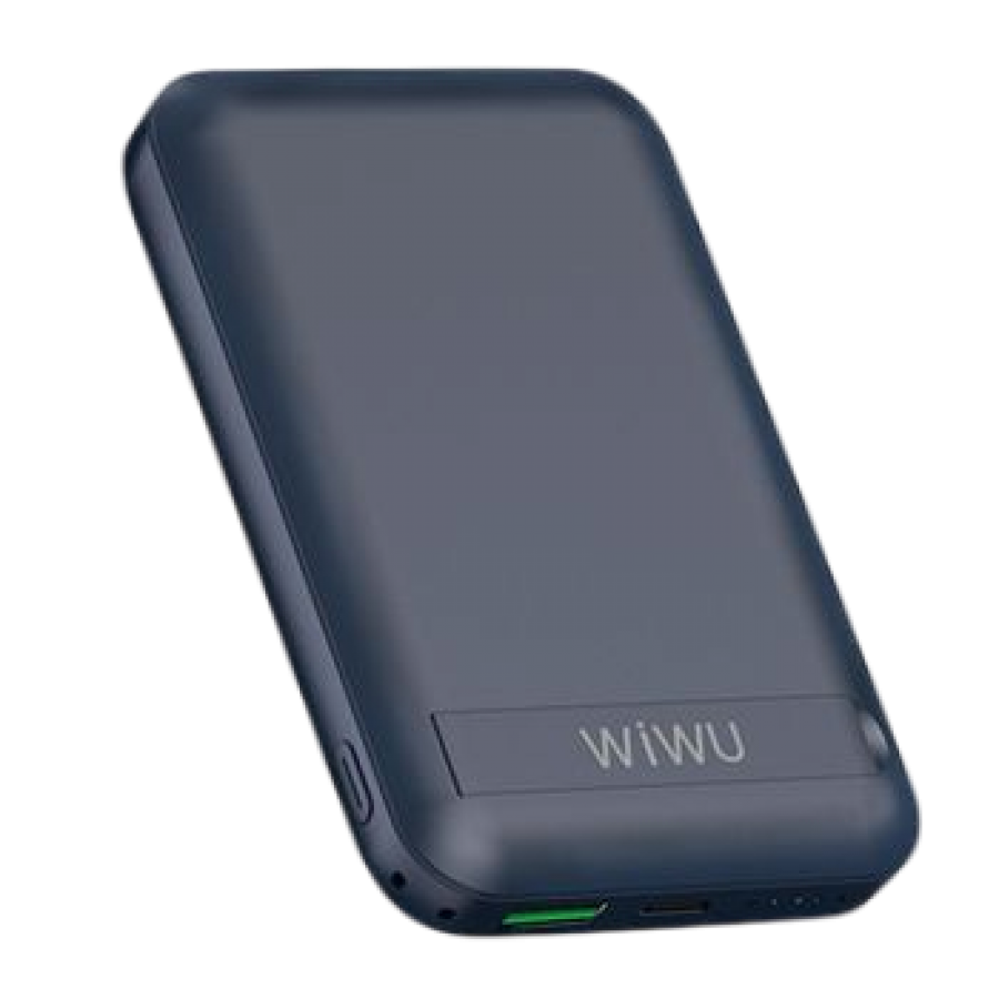 Wiwu Snap Cube Magnetic Wireless Charging 10.000 mAh Power Bank, Dark Blue