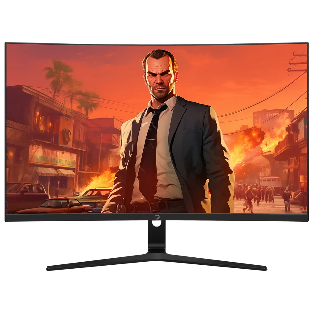 GamePower 27" Vivid V80 VA Panel Curved RGB 300Hz 0.5ms 2x2W Speaker Gaming Monitor