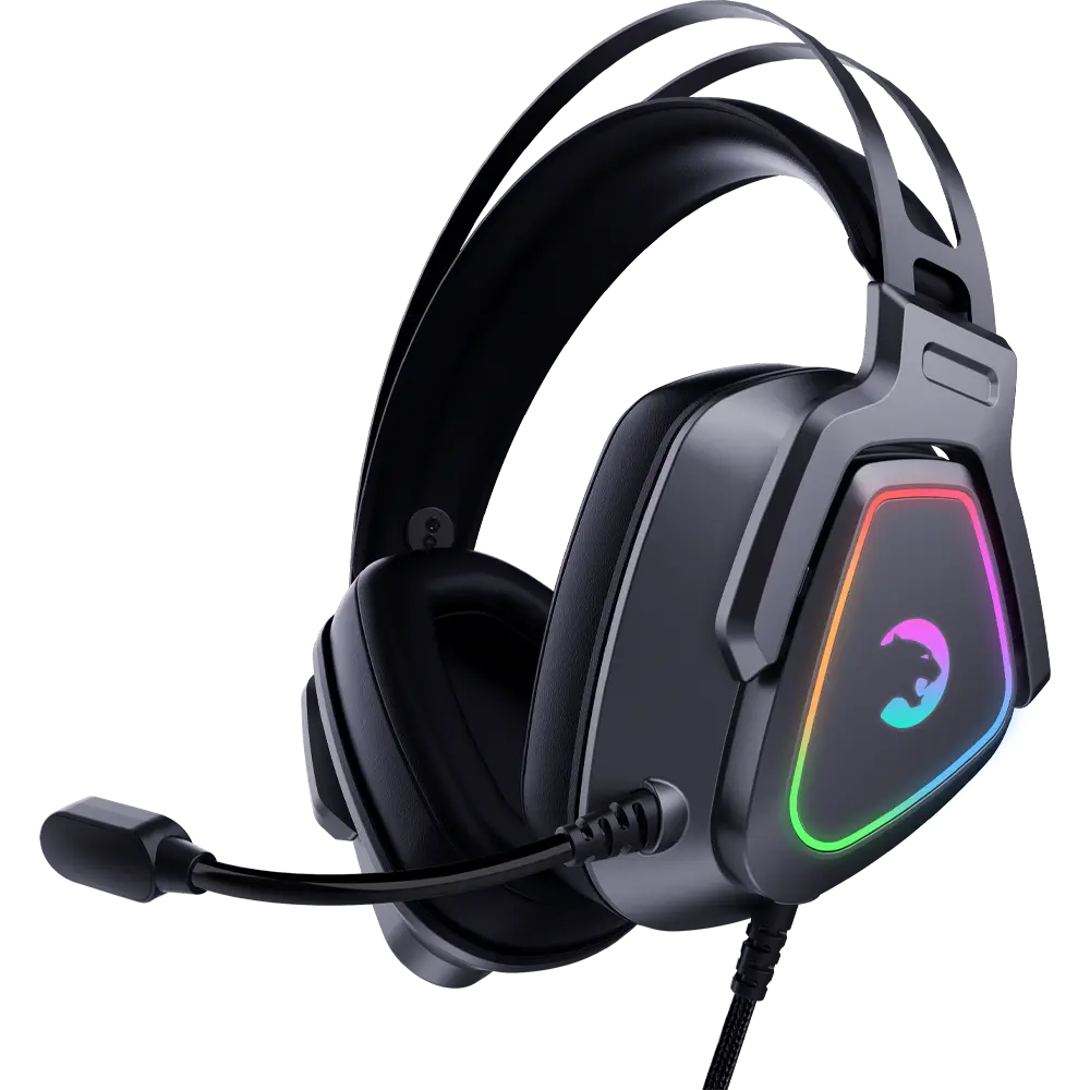 Gamepower Kyruse 7.1 Surround RGB Vibration Gaming Headset, Gray